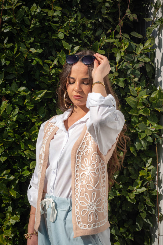 Gilet broderie